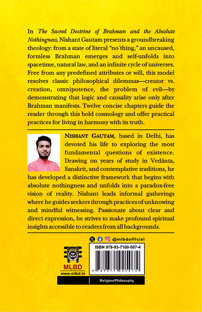 The Sacred Doctrine of Brahman and the Absolute Nothingness