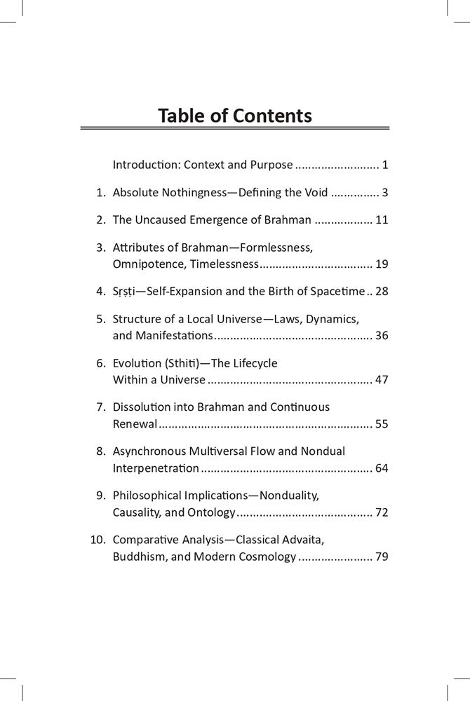 The Sacred Doctrine of Brahman and the Absolute Nothingness
