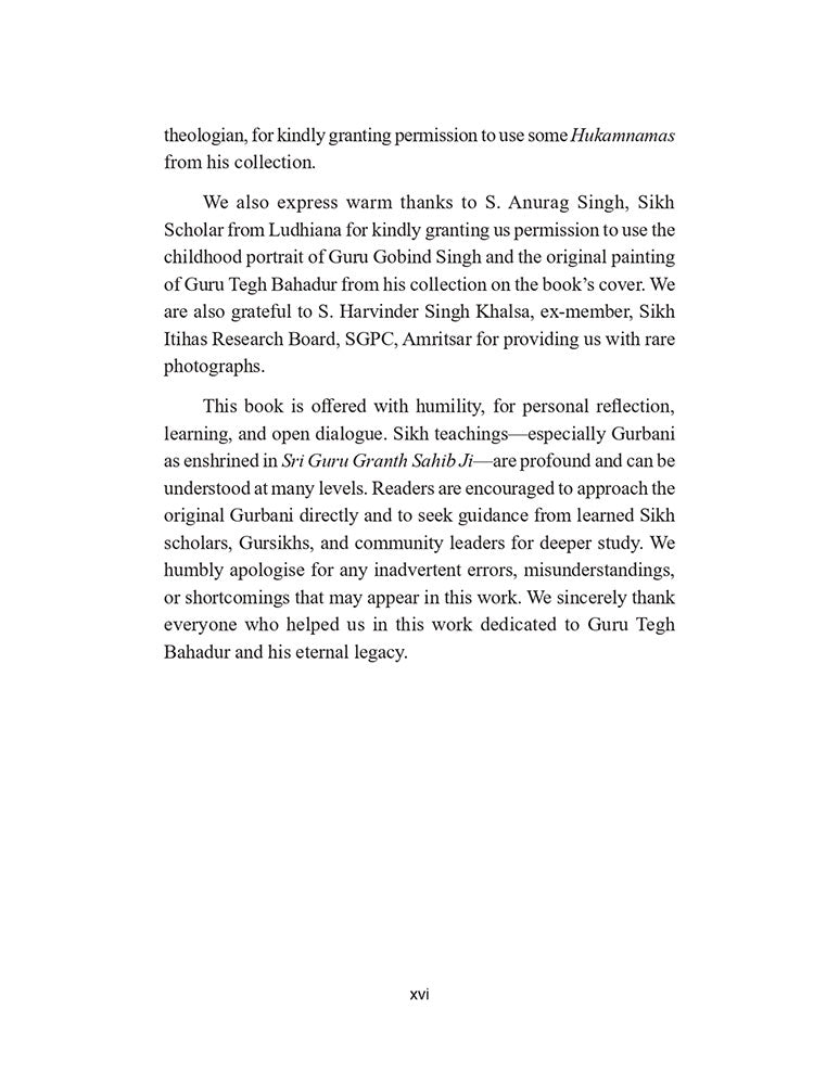 Honour & Martyrdom: Guru Tegh Bahadur’s Sacrifice Retold