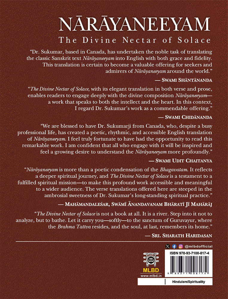 Narayaneeyam: The Divine Nectar of Solace (English Translation-Verse & Prose)