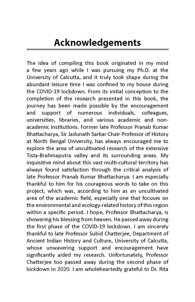 Ecological History and Historiography of Tista-Brahmaputra Valley (Early Medieval to Colonial Period)