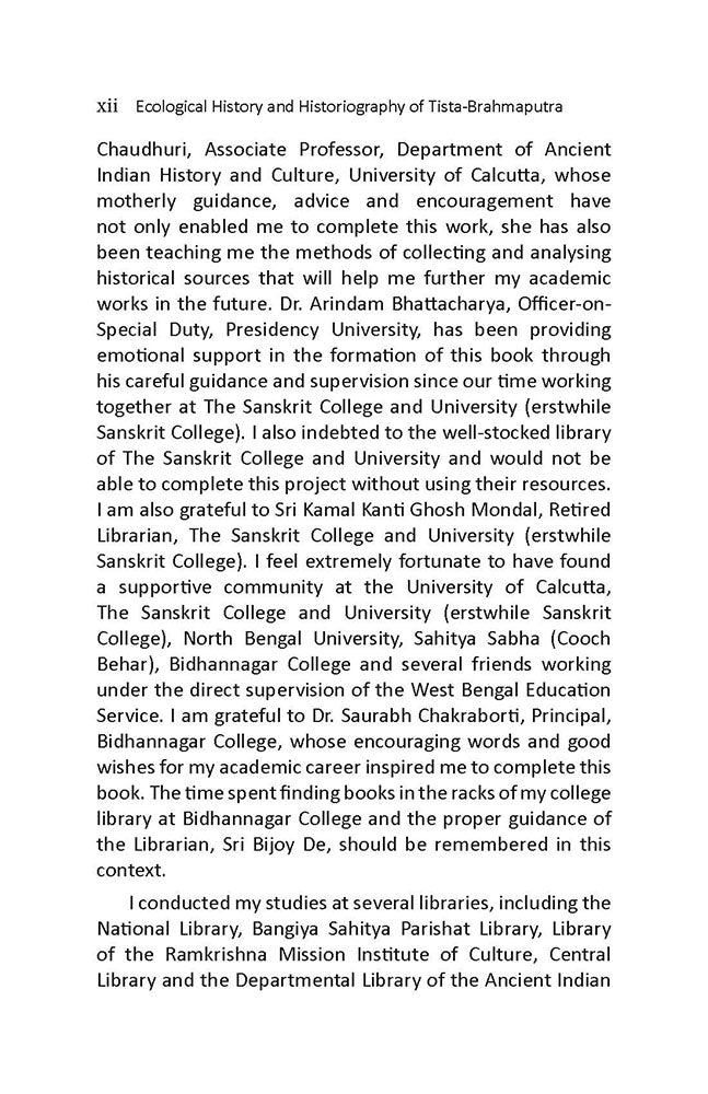 Ecological History and Historiography of Tista-Brahmaputra Valley (Early Medieval to Colonial Period)