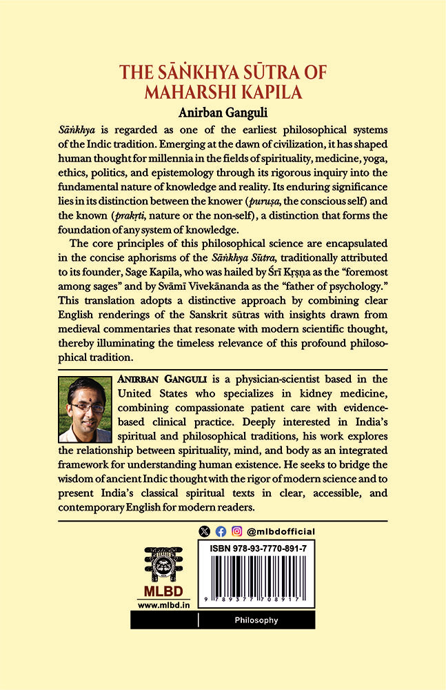 The Sankhya Sutra of Maharshi Kapila: Aphorisms on Analytical Reality (A Contemporary Translation)