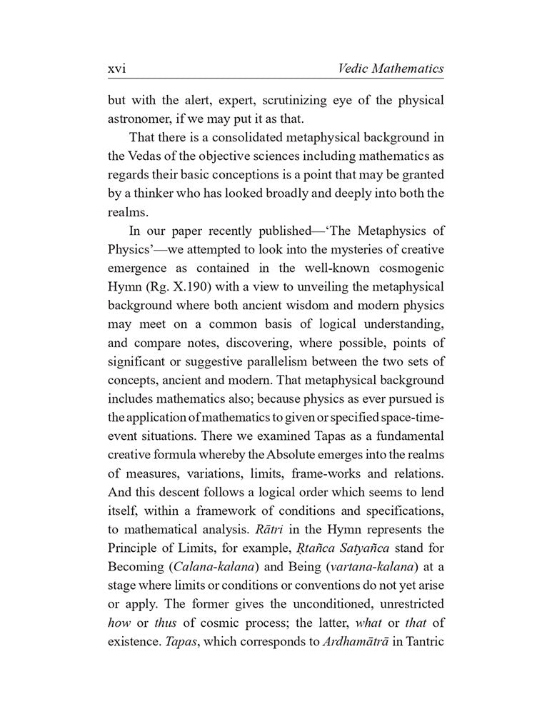 Vedic Mathematics Or Sixteen Simple Mathematical Formulae from The Vedas (For One-line Answers to All Mathematical Problems)