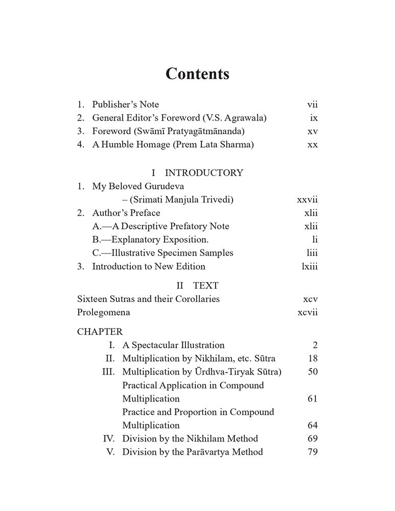 Vedic Mathematics Or Sixteen Simple Mathematical Formulae from The Vedas (For One-line Answers to All Mathematical Problems)