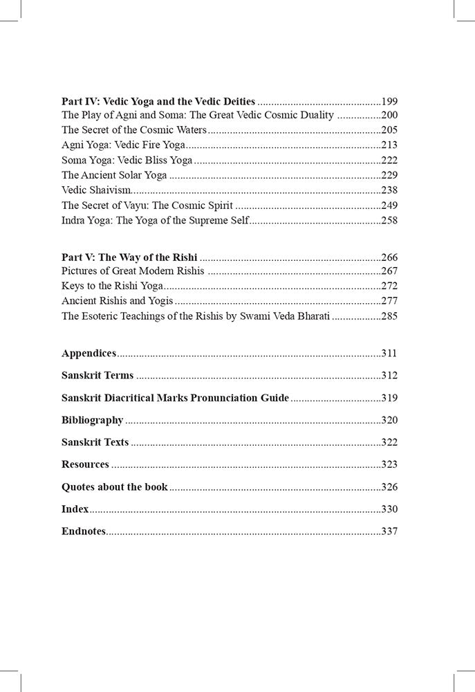 Vedic Yoga: The Path of the Rishi