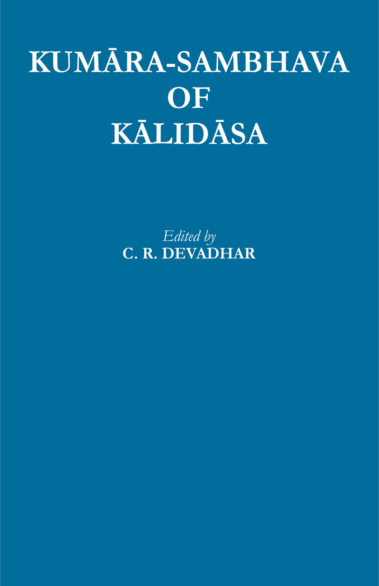 Kumara-Sambhava of Kalidasa
