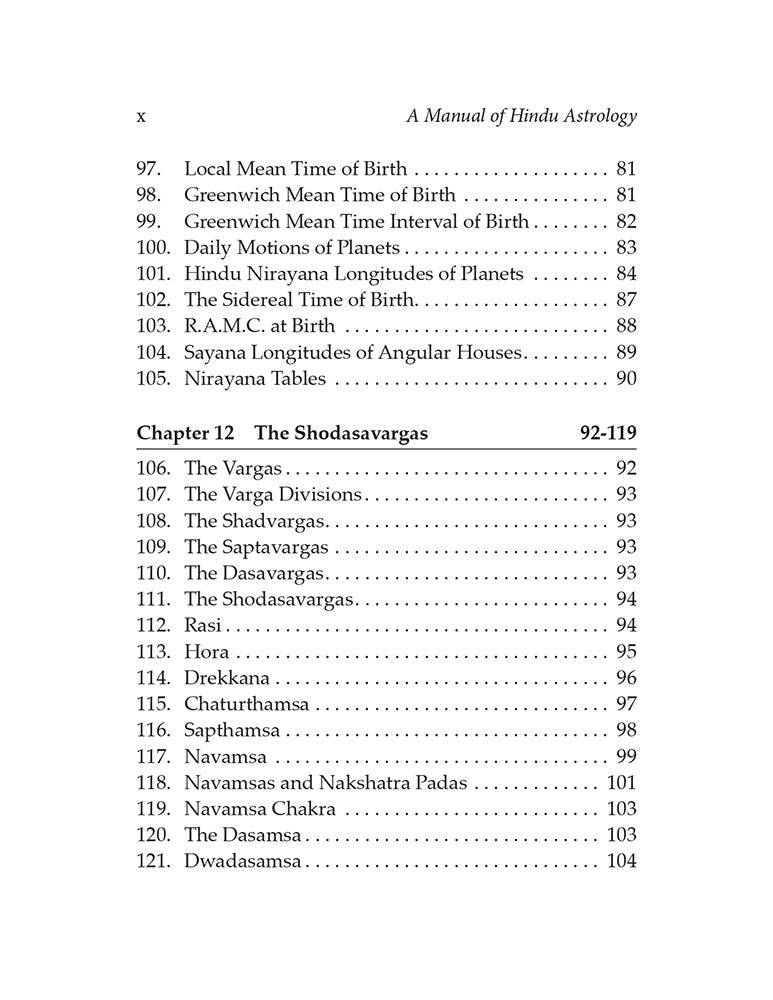 A Manual of Hindu Astrology (Correct Casting of Horoscopes)