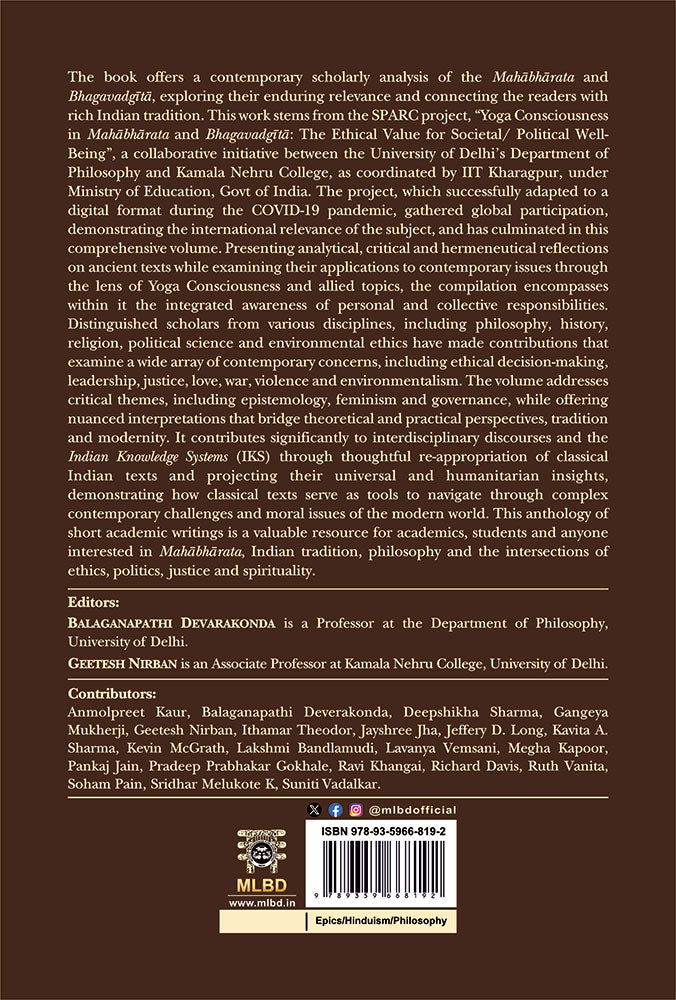 Dialoguing with Timeless Text: Revisiting the MAHĀBHĀRATA