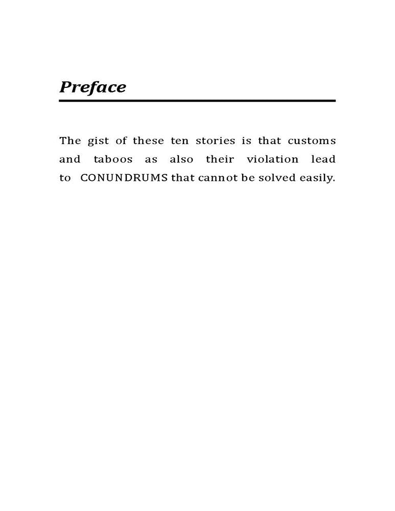 Customs, Taboos and Conundrums