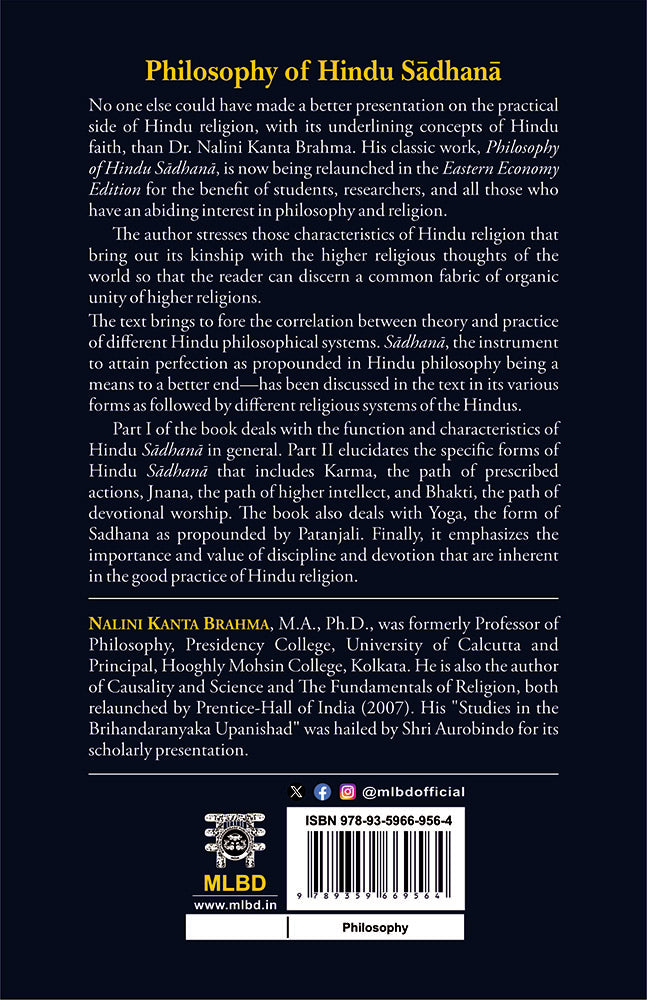 Philosophy of Hindu Sadhana