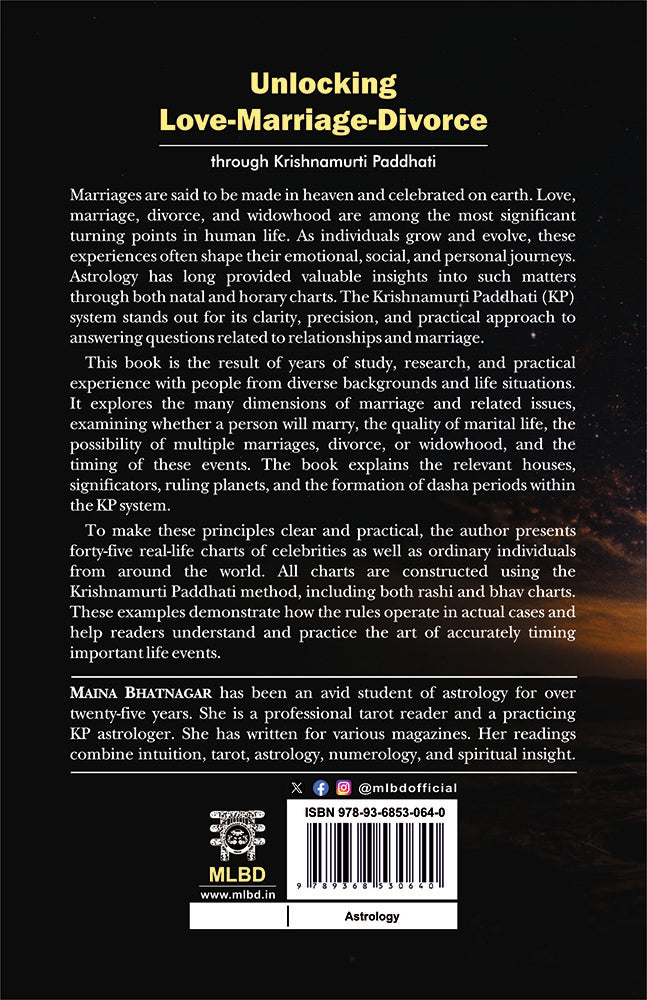 Unlocking Love-Marriage-Divorce through Krishnamurti Paddhati
