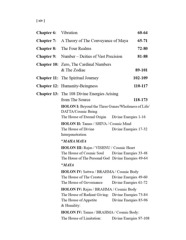 The 108 Energies of the Divine Mother: Complete Cosmic Embrace from the Subtlest to the Most Manifest