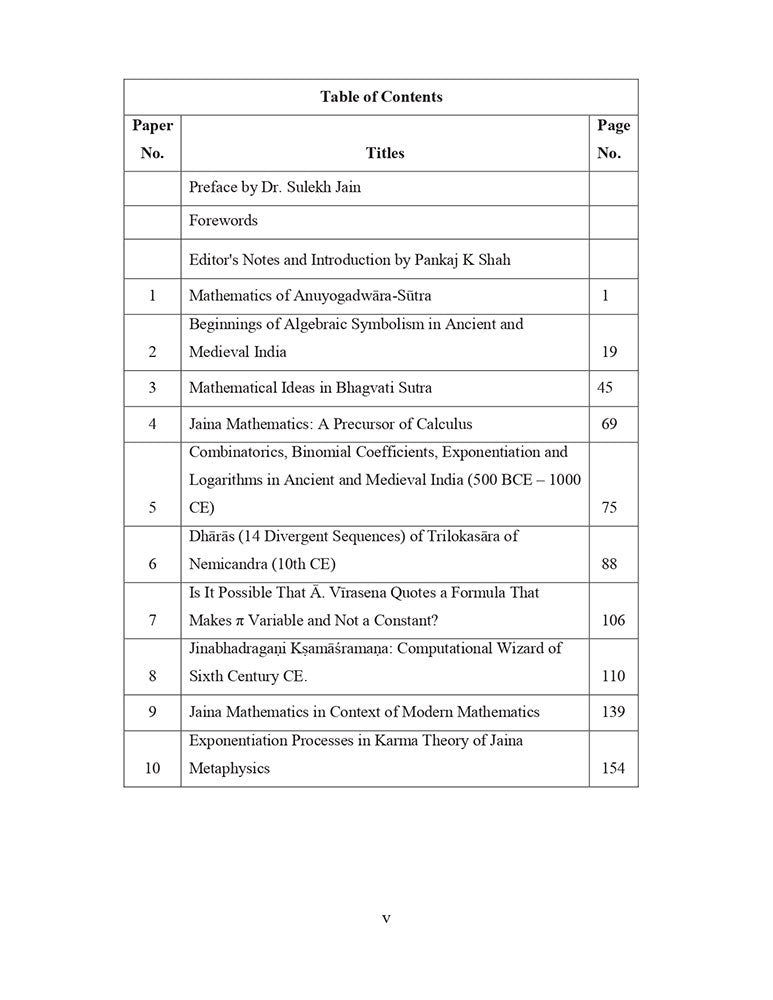 The Jain Legacy of Mathematics