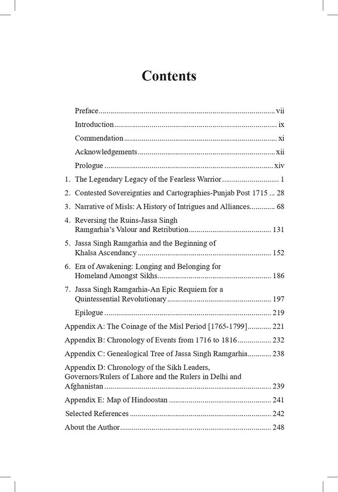 The Misl Sardar: Jassa Singh Ramgarhia (An Immortal Tale of Ideology and Identity of an Iconoclast)