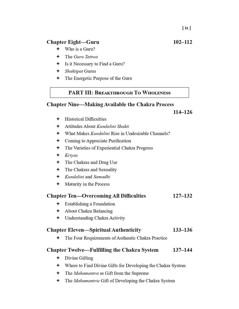 Fulfilling the Chakra System: The Subtle Body Kundalini Shakti and Higher States of Consciousness