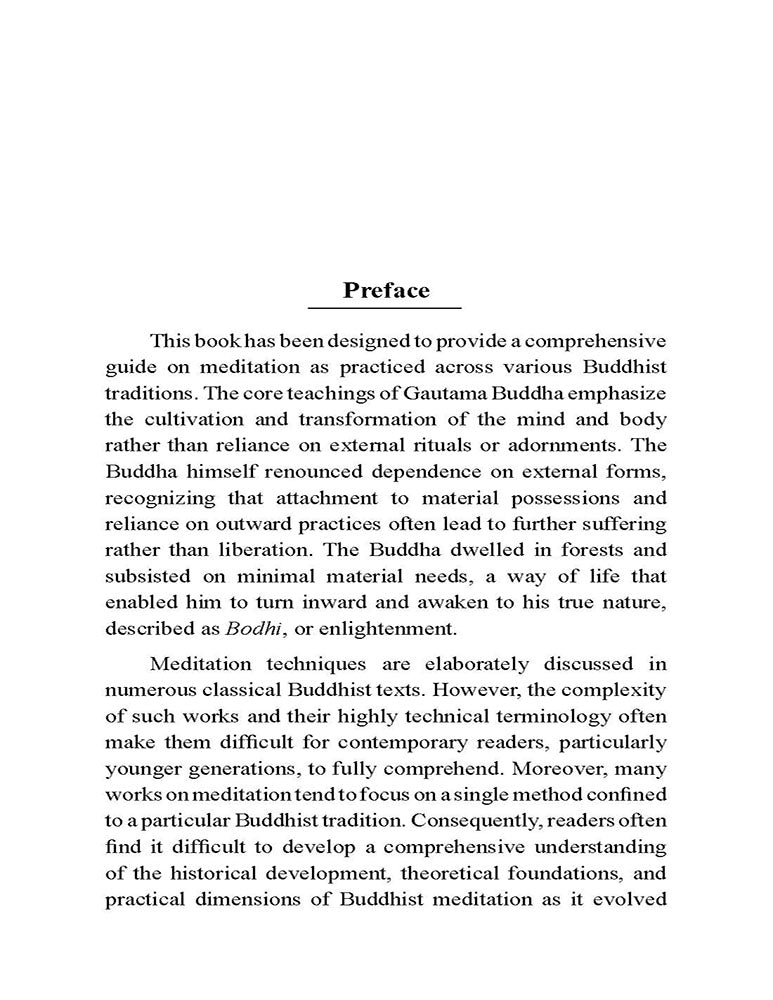 Buddhist Meditation: Theory, Components and Practice Across Traditions