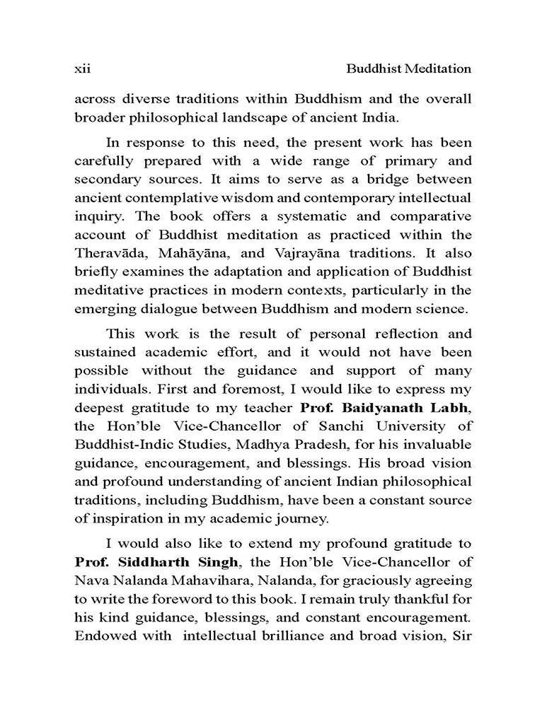 Buddhist Meditation: Theory, Components and Practice Across Traditions