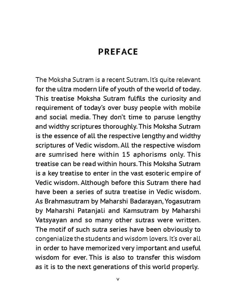 Moksha Sutram: A Way for Ultimate Realization