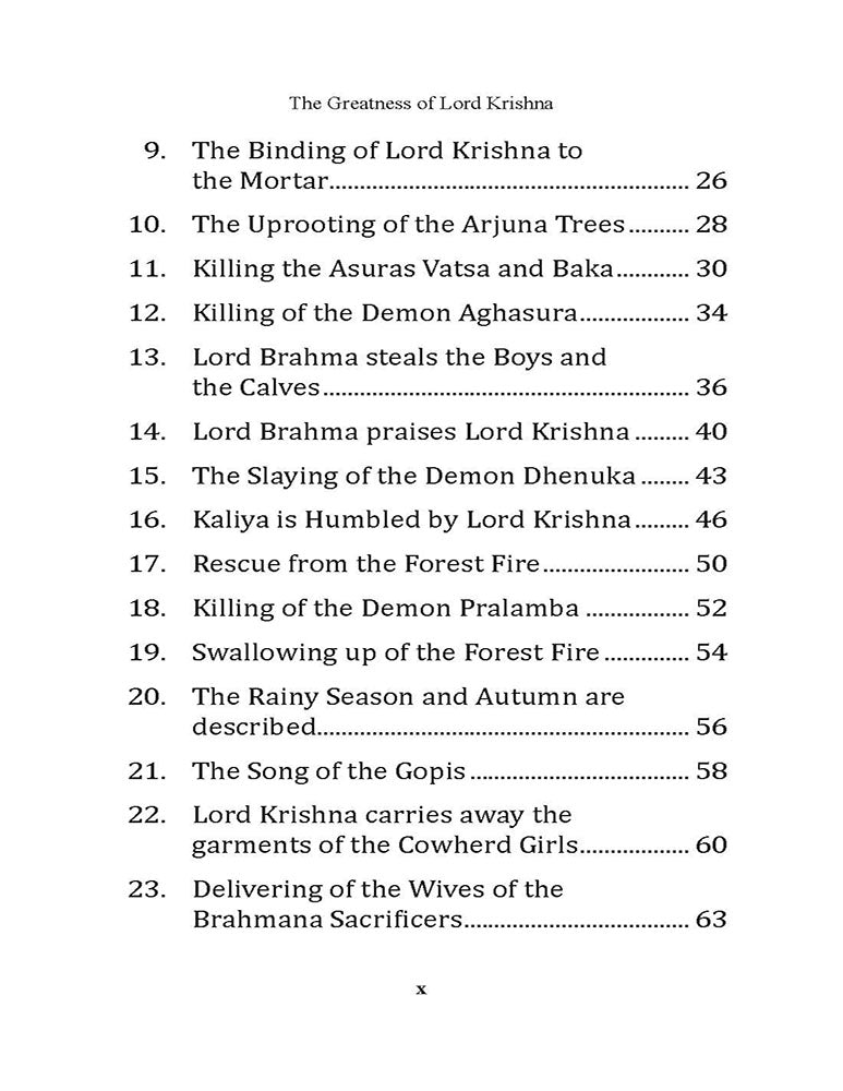 The Greatness of Lord Krishna