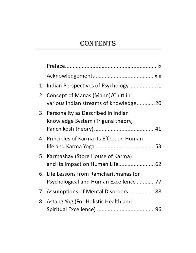 Psychology of the Beyond: An Indian Perspective of Life and Mental Well-Being