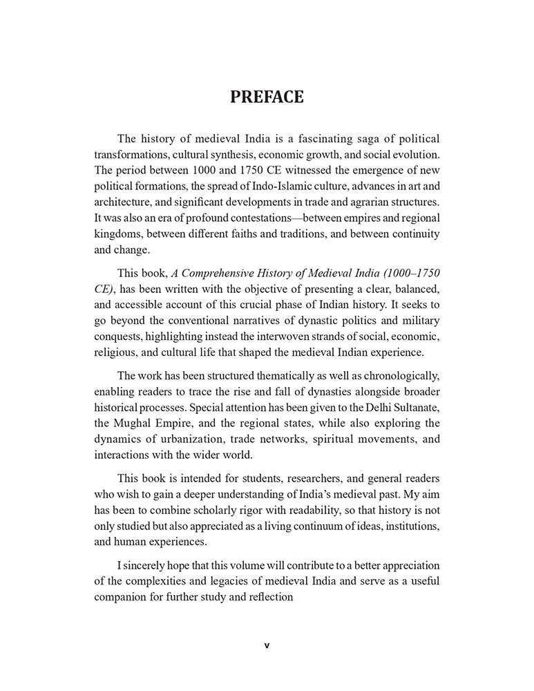 A Comprehensive History of Medieval India (1000-1750 CE)