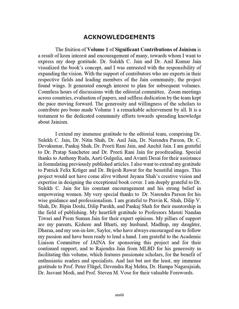 Significant Contributions of Jainism (Volume 1)