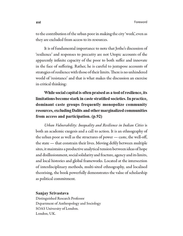 Urban Vulnerability: Inequality and Resilience in Indian Cities