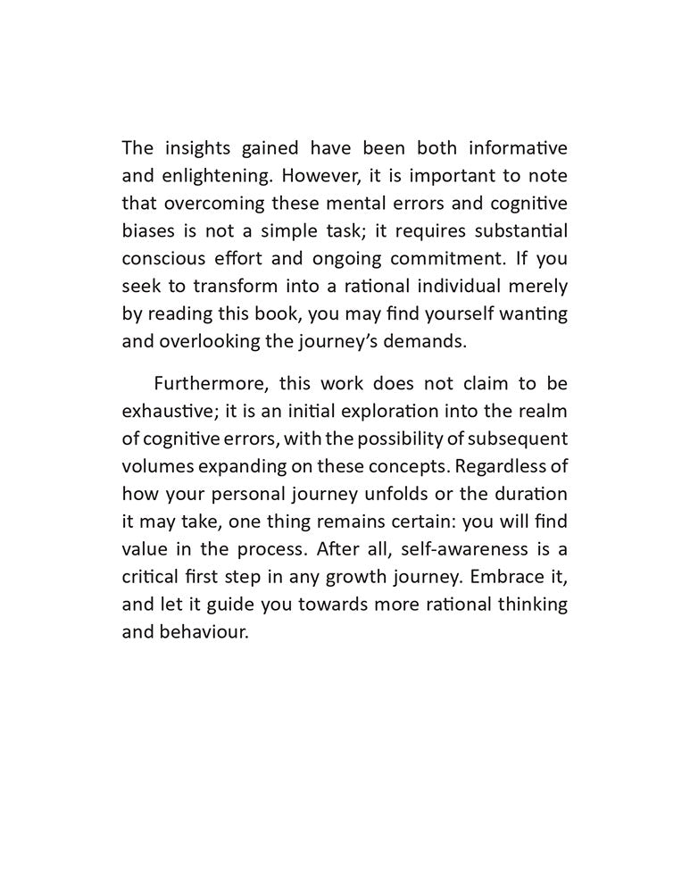 Barriers of Rational Thinking
