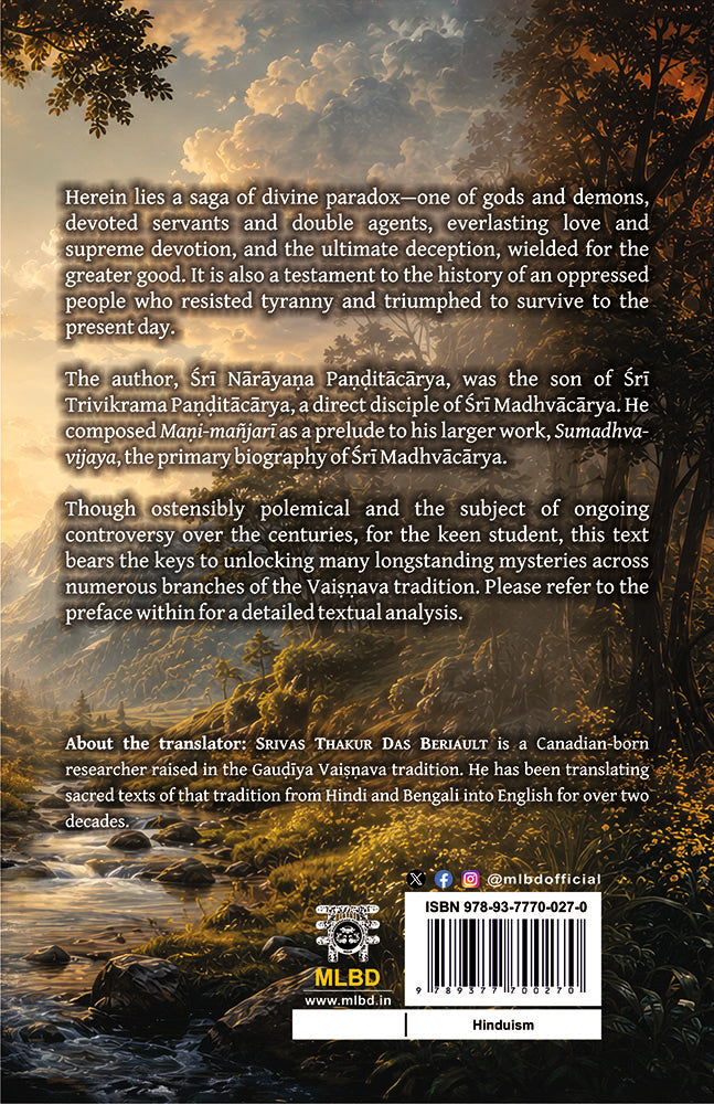 Mani-Manjari: The Jewel Blossom (The Secret History of the Madhvas)