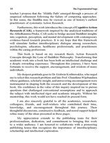 The Experimental Sage: Reclaiming Action Research through the Pali Canon (Introducing Cognitive Action Research (CAR) and the 2500 Year History of Self-Inquiry)