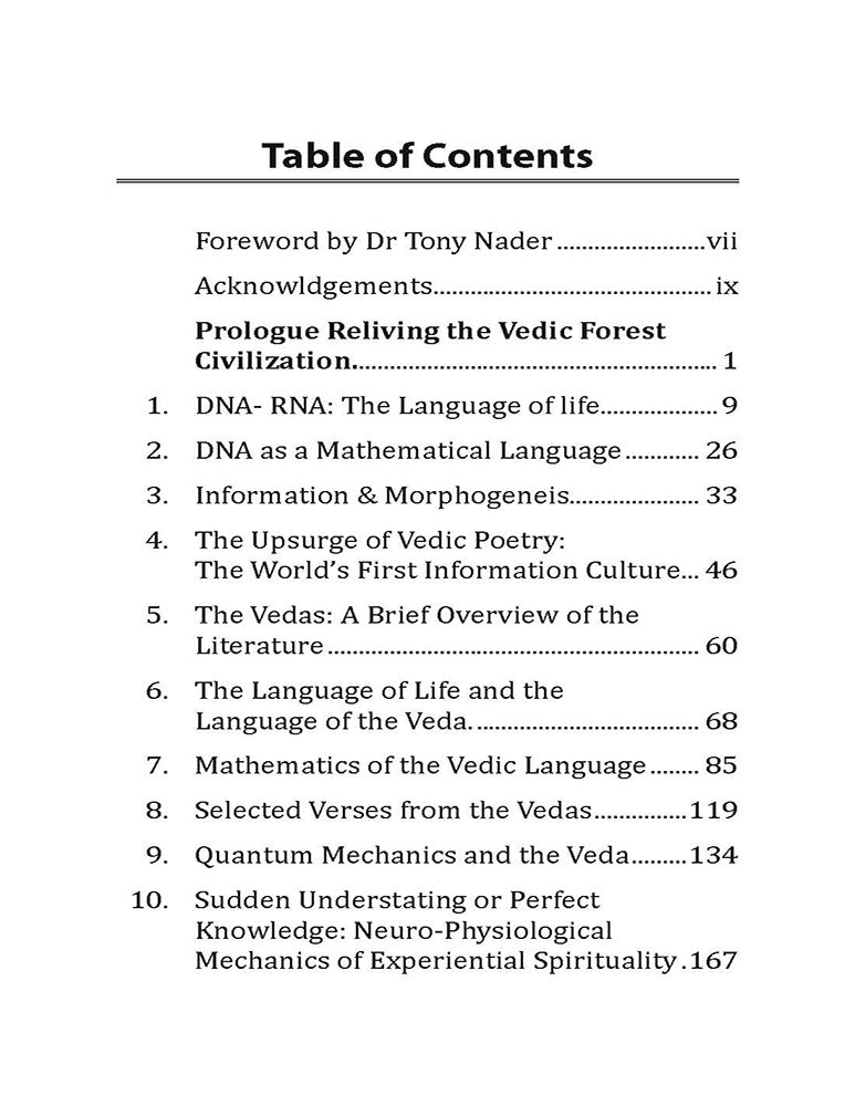 Vedas Language of Life From Sacred Sound to DNA - RNA