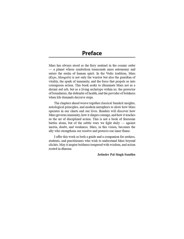 Mars: The Planet of Action, Reaction and Protection