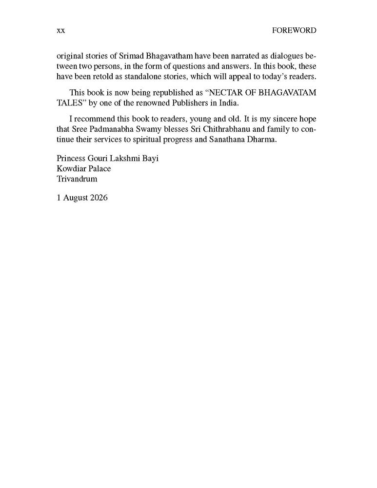 Nectar of Bhagavatam Tales